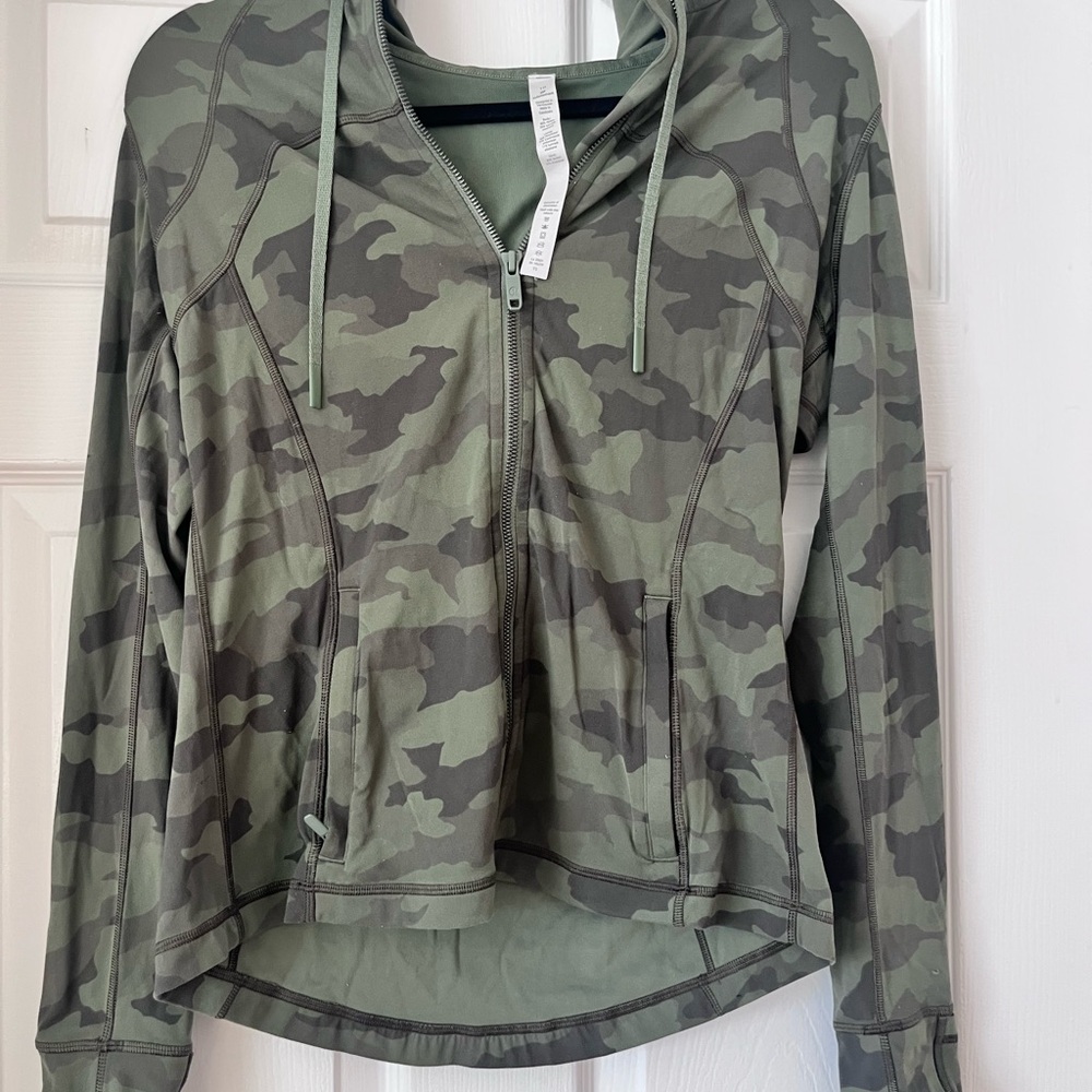 Lululemon Camo Zip-Up Hoodie